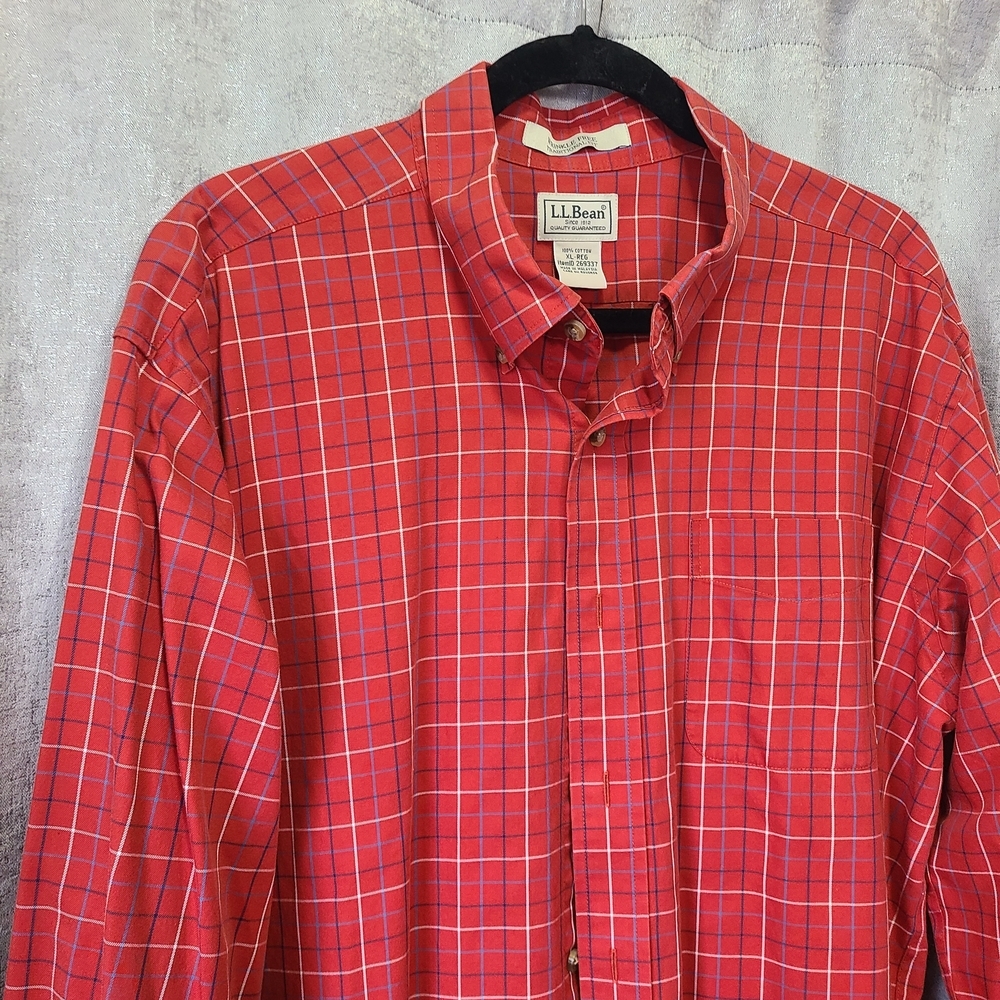 L.L. Bean‎ Men's  Plaid Shirt